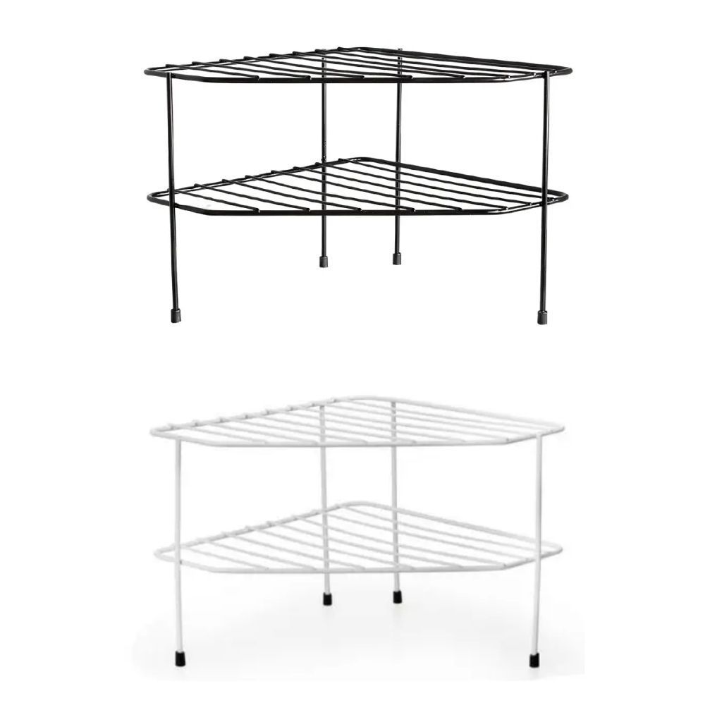 Organizador de Pratos 3 Andares Suporte de Ármário Multiuso em Oferta na Shopee