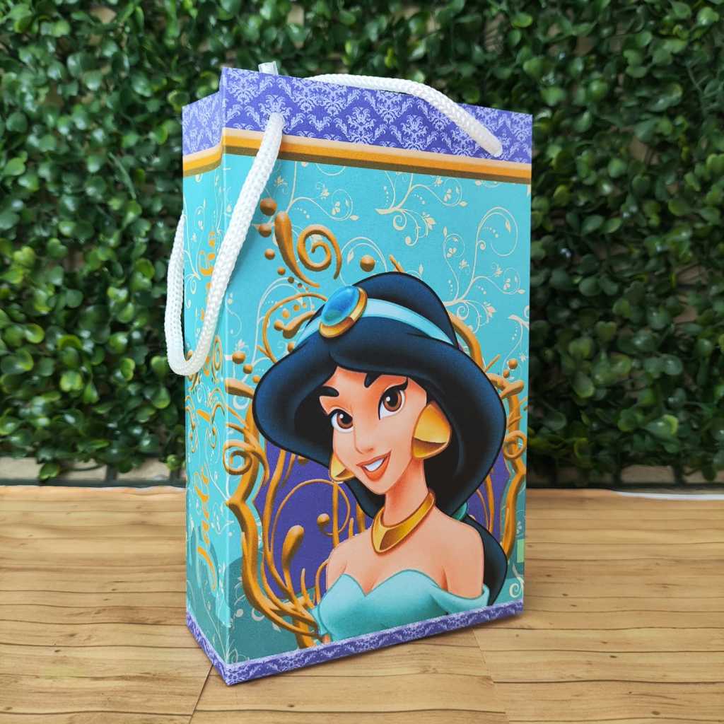 Sacolinha Surpresa Personalizada Lembrancinha Aladdin e Jasmine PEGUE E MONTE em Oferta na Shopee