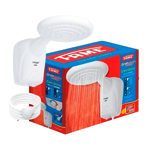Chuveiro Gran Ducha FAME 220v 7000W em Oferta na Shopee
