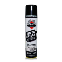 Tinta Spray Preto brilhante 300ml Uso Geral E Automotivo