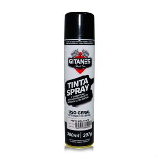 Tinta Spray Preto brilhante 300ml Uso Geral E Automotivo em Oferta na Shopee