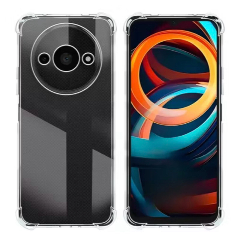 Kit 2X1 Xiaomi Redmi A3-Película Frontal Ceramica 3D + Capa Transparente TPU Silicone