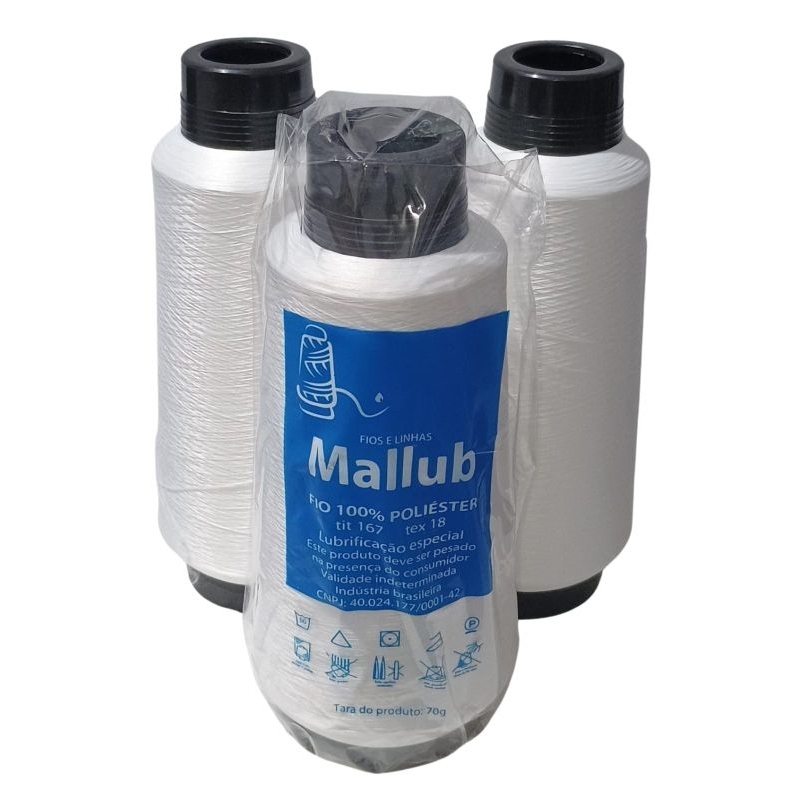 fio para overlock, kit 3 cones grandes com 300g cada! em Oferta na Shopee