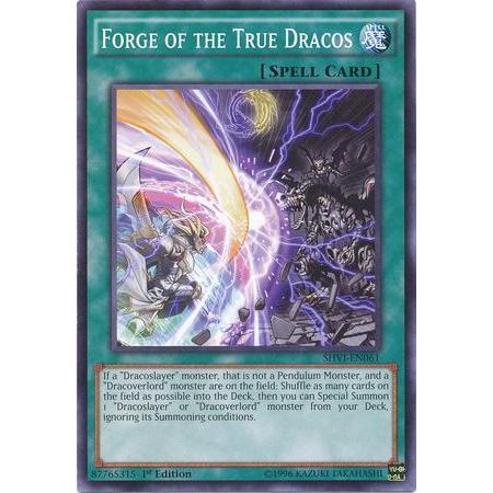 YUGIOH CARDS Un - FORJA DOS VERDADEIROS DRACOS 1ª EDIÇÃO SHVI - PT061