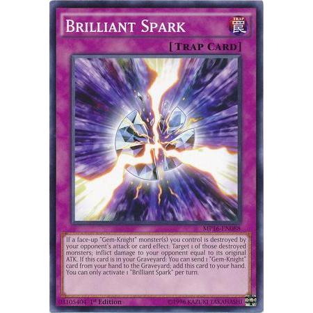 YUGIOH CARDS Un - FAISCA BRILHANTE 1ª EDIÇÃO MP16 - PT088