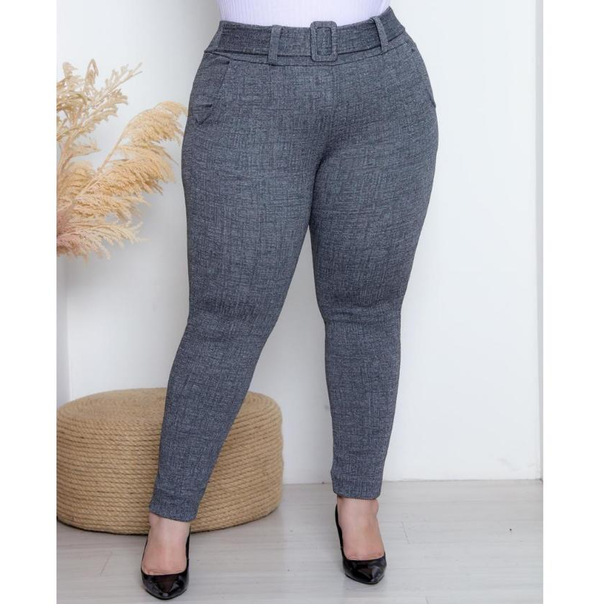 CALÇA  SKINNY JACKAR LINHO PLUS SIZE TODA ELEGANTE G1 G2 G3 em Oferta na Shopee