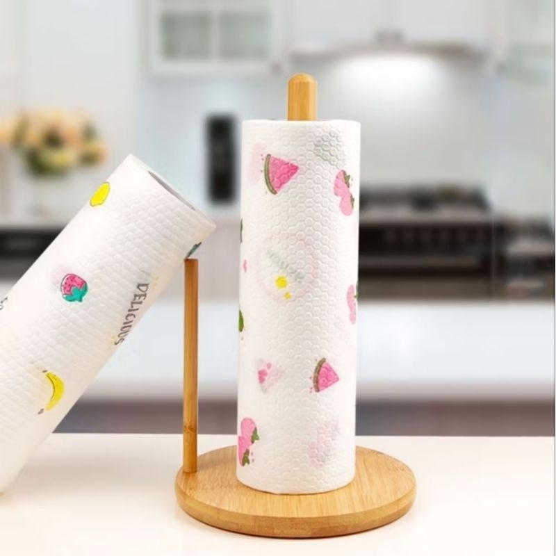 Porta papel toalha Guardanapo Bambu Premium grande mesa