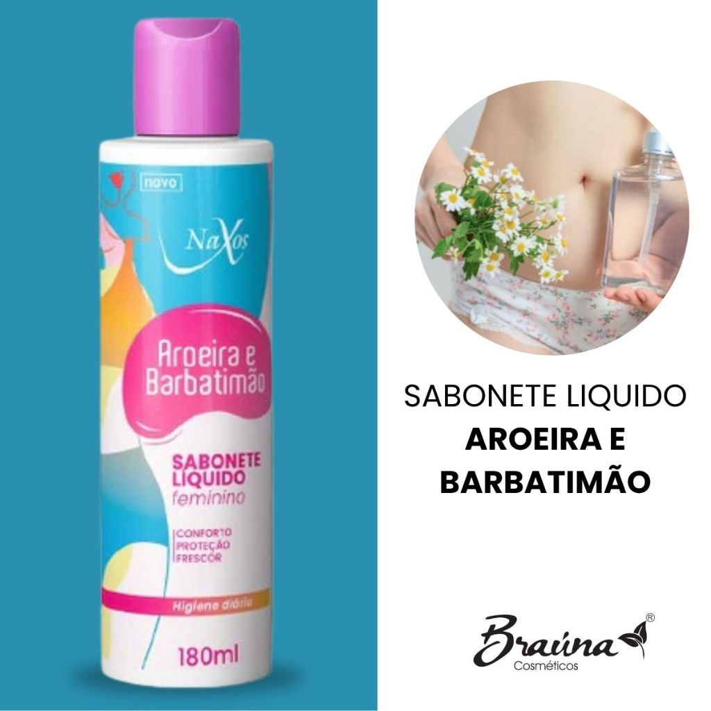Sabonete Líquido Aroeira e Barbatimão – Naxos