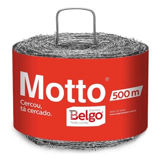 Arame Farpado para cerca sitio terreno fazenda Motto 500mt em Oferta na Shopee