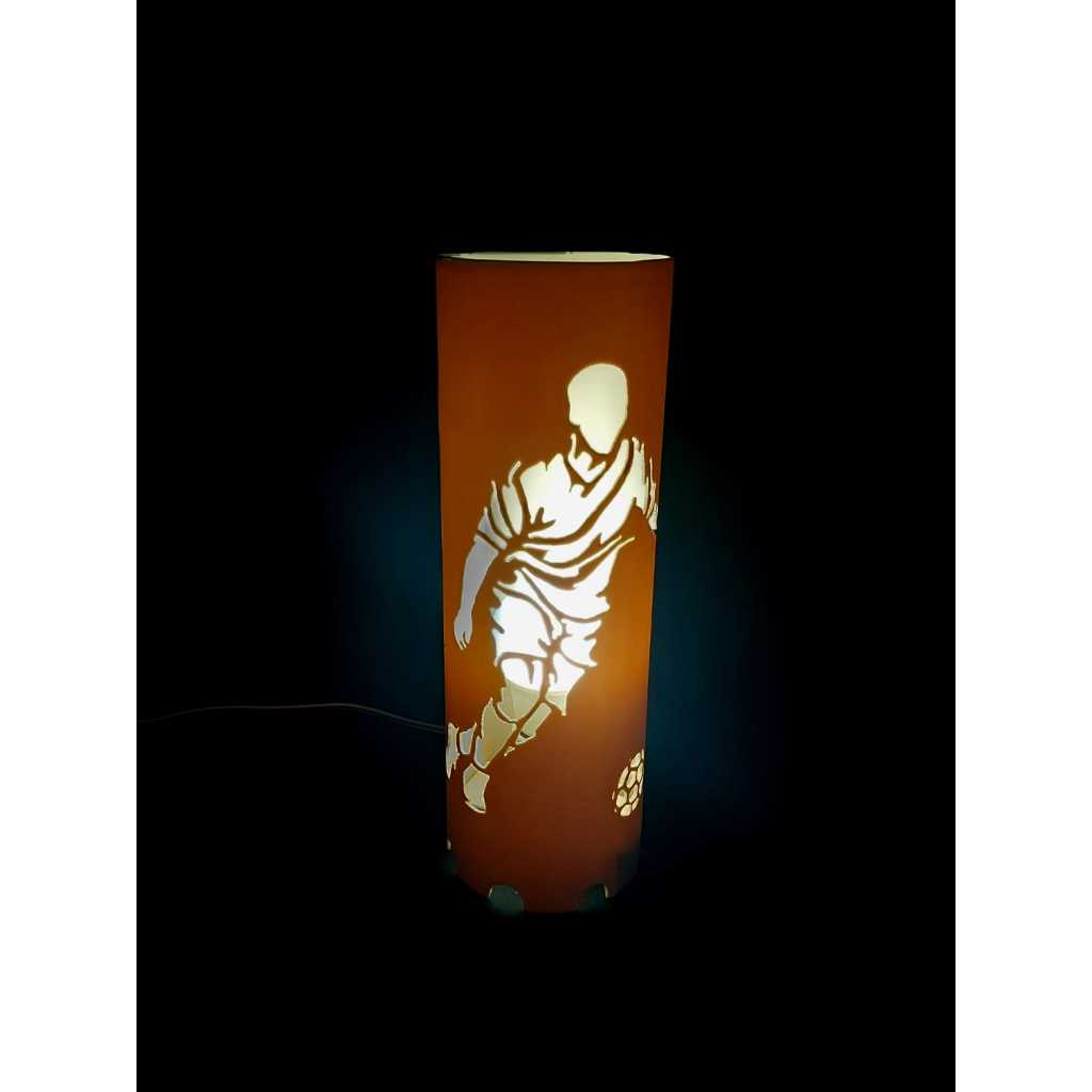 Luminária De Mesa Jogador de Futebol Abajur Bivolt