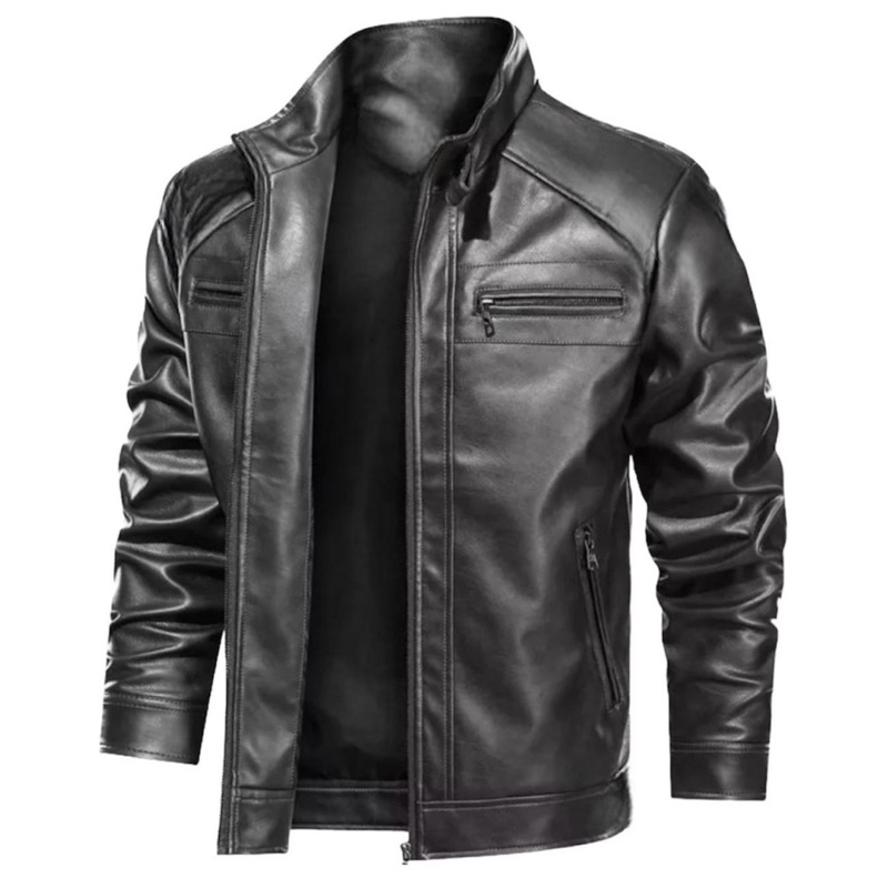 Jaqueta De Couro Masculina Resistente Impermeável