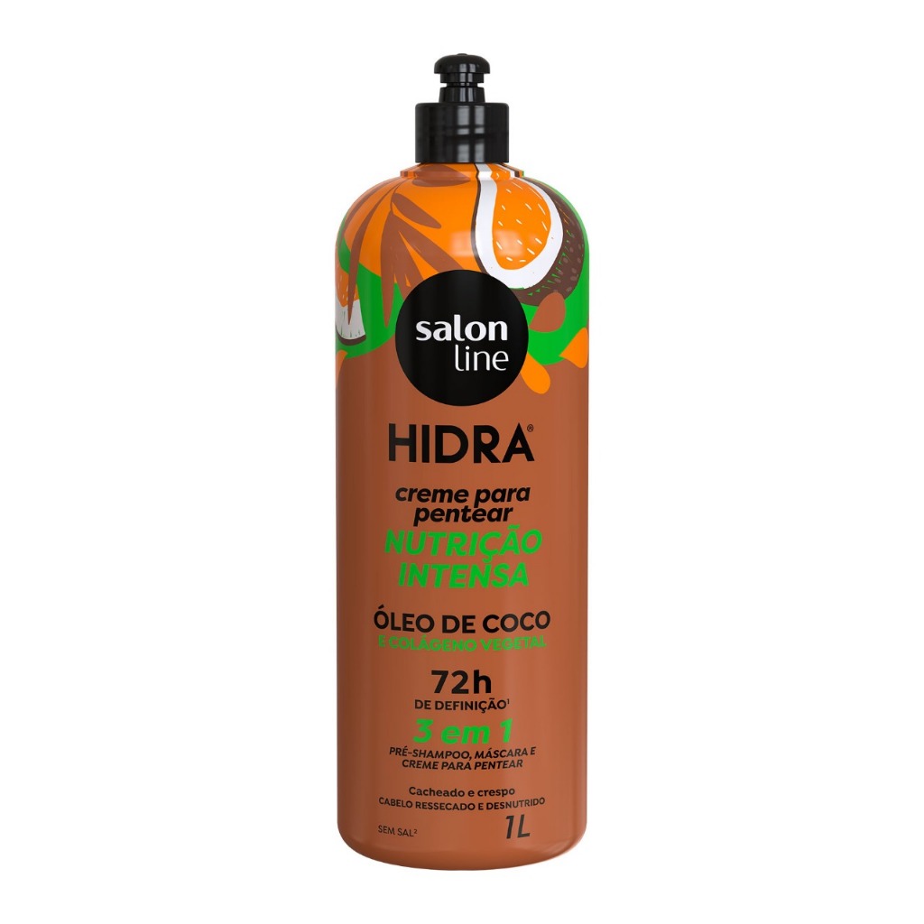 Creme para Pentear Hidra Nutrição Intensa Salon Line 1 Litro - Beauty