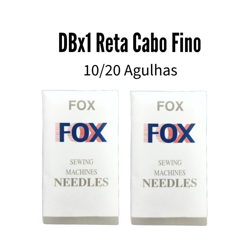 10/20 Agulhas DBx1 Reta Cabo Fino Nº9/10/11/12/14/16/18/19/20/21 Máquina Costura Industrial