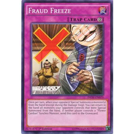 YUGIOH CARDS Un - FRAUDE CONGELADA 1ª EDIÇÃO INOV - PT070