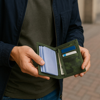 Carteira Masculina Militar Camuflada  Fecho Velcro  Porta Cartões e Documentos em Oferta na Shopee