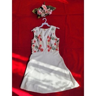 Vestido Curto Renda Floral importado Luxo Colorido - PROMOÇÃO