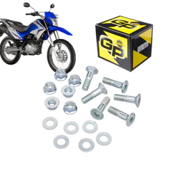 Kit Parafuso Coroa Original GP7 (18 Peças) Moto Honda NXR Bros 125\150 CRF 230 XR 250 Tornado (2001 a 2008)