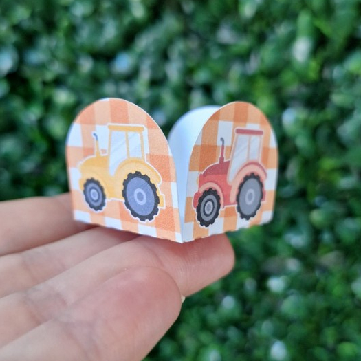 Forminhas para Doces Personalizado Tema Trator para Aniversario - Forminha Brigadeiro - Festa Infantil