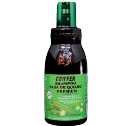 Shampoo Baba de Quiabo Premium Coiffer 250ml - Hidratação Intensa e Brilho