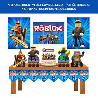 Kit Festa em Casa - Roblox - Só um Bolinho - Mesversário em Oferta na Shopee