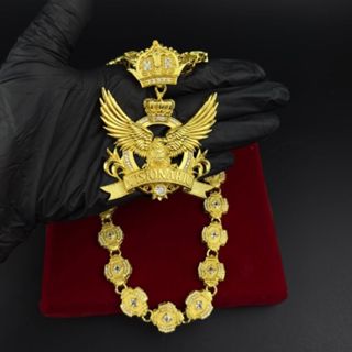 Cordão 18 MM + Pingente Águia Visionário 3D Moeda Antiga Corrente Imperador 70 cm Masculina Funk em Oferta na Shopee