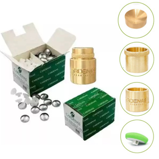 Botão bombe 10 a 26mm branco+matriz bombe para encapar em Oferta na Shopee