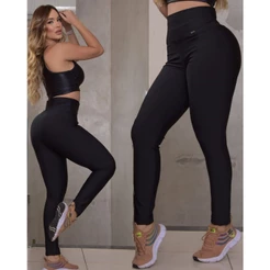Calça legging Feminina Cintura alta suplex modeladora treino academia dia a dia ioga crossfit musculação