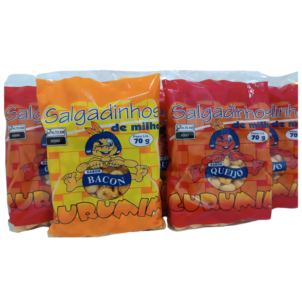 Detalhes do Pipoca Sal 70g 10 unidades Curumim