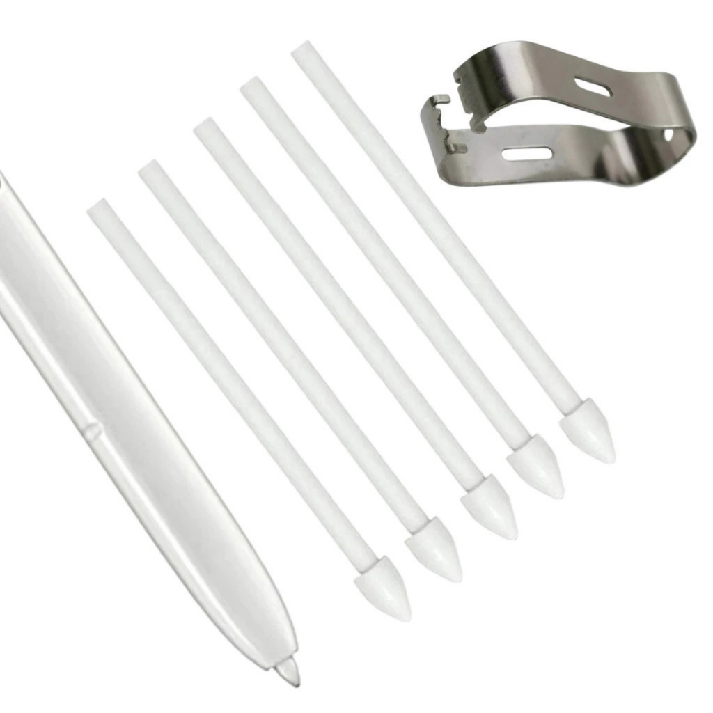 Jogo Pontas de Reposição P/ caneta S Pen Tablet Família Samsung S Note Branco + Extrator para Caneta em Oferta na Shopee