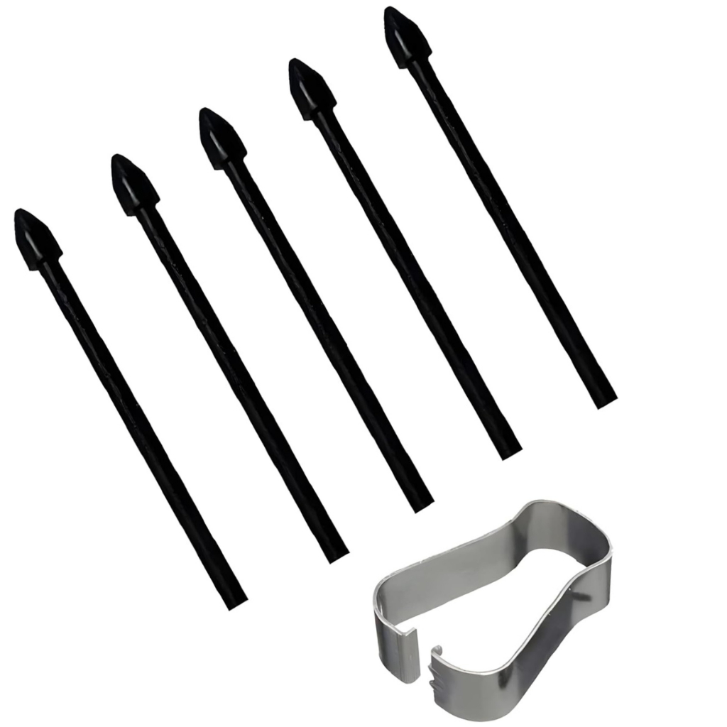 Kit Pontas de Reposição P/ caneta S Pen Tablet Família Samsung S Note - Preto + Extrator para Caneta