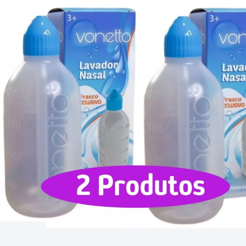 2 Lavador Nasal Lavagem Sinusite 240ml