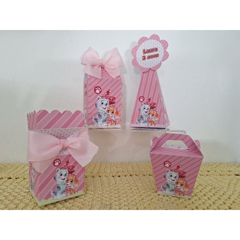 Kit PEGUE E MONTE PATRULHA CANINA- SKYE E EVEREST- Kit PEGUE E MONTE SKYE EVEREST- Lembrancinhas personalizadas