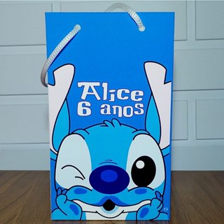 Sacolinha Personalizada Stitch Aniversário Infantil Mimos e Lembrancinhas para Festa KIT PEGUE E MONTE em Oferta na Shopee