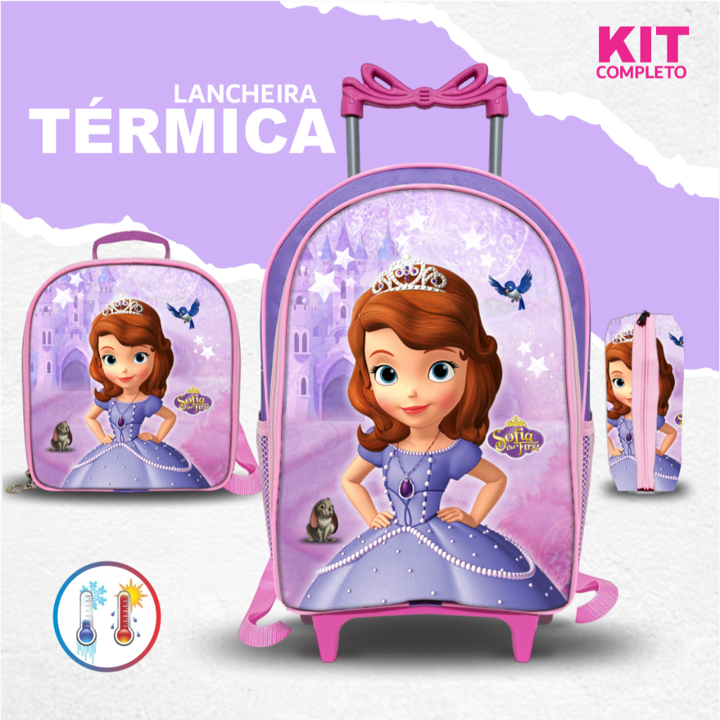 Mochila Princesas com Rodinha: Onde Comprar | BuscaProdutos