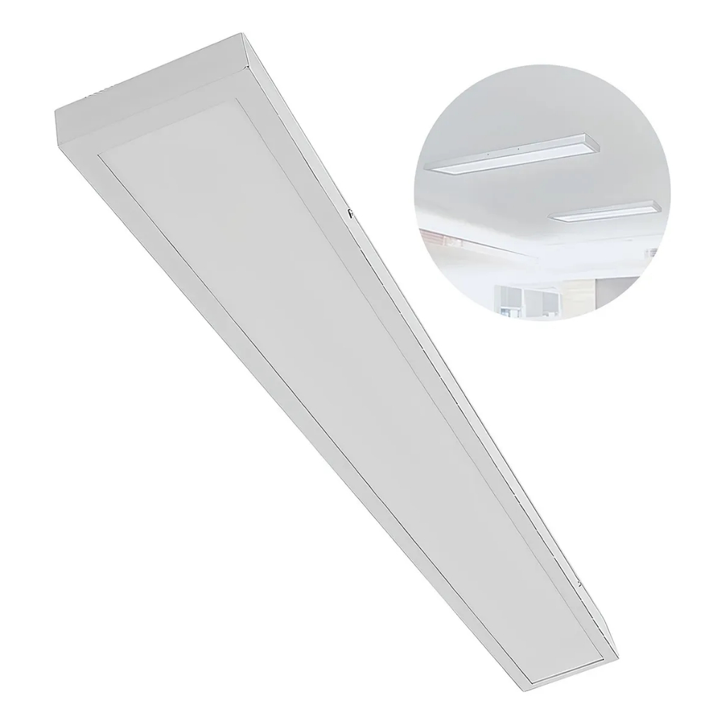 Painel Luminária Retangular Branca 48w 15x120cm Sobrepor ASTRALED em Oferta na Shopee