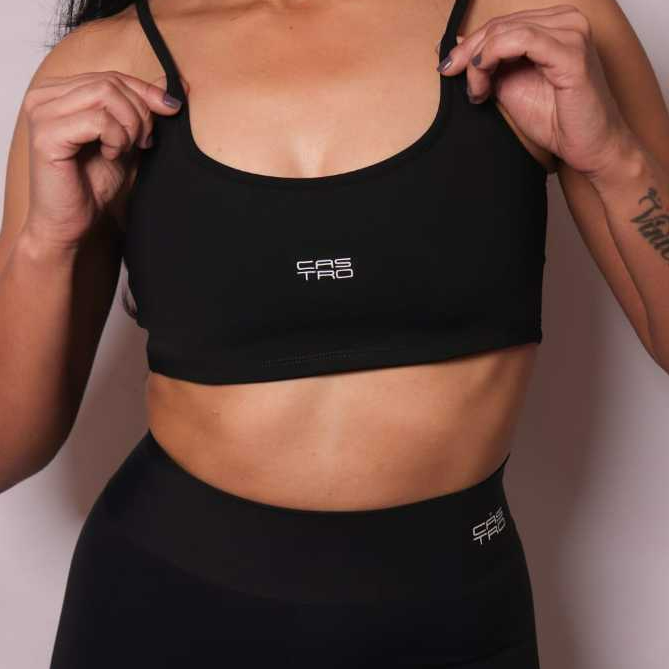 Conjunto Academia Feminino • Poliamida Premium • Legging Modela a Cintura + Top Sustentação Zero Transparência