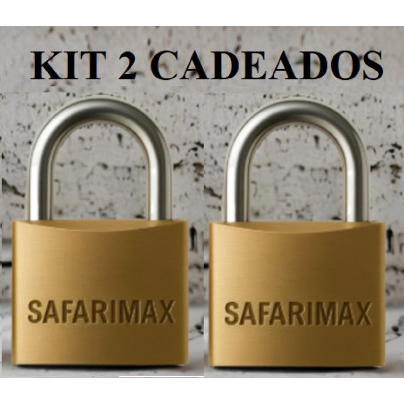 Kit 2 Cadeado 40mm Reforçado de Alta Segurança Tamanho Médio Com 3 Chaves em Oferta na Shopee