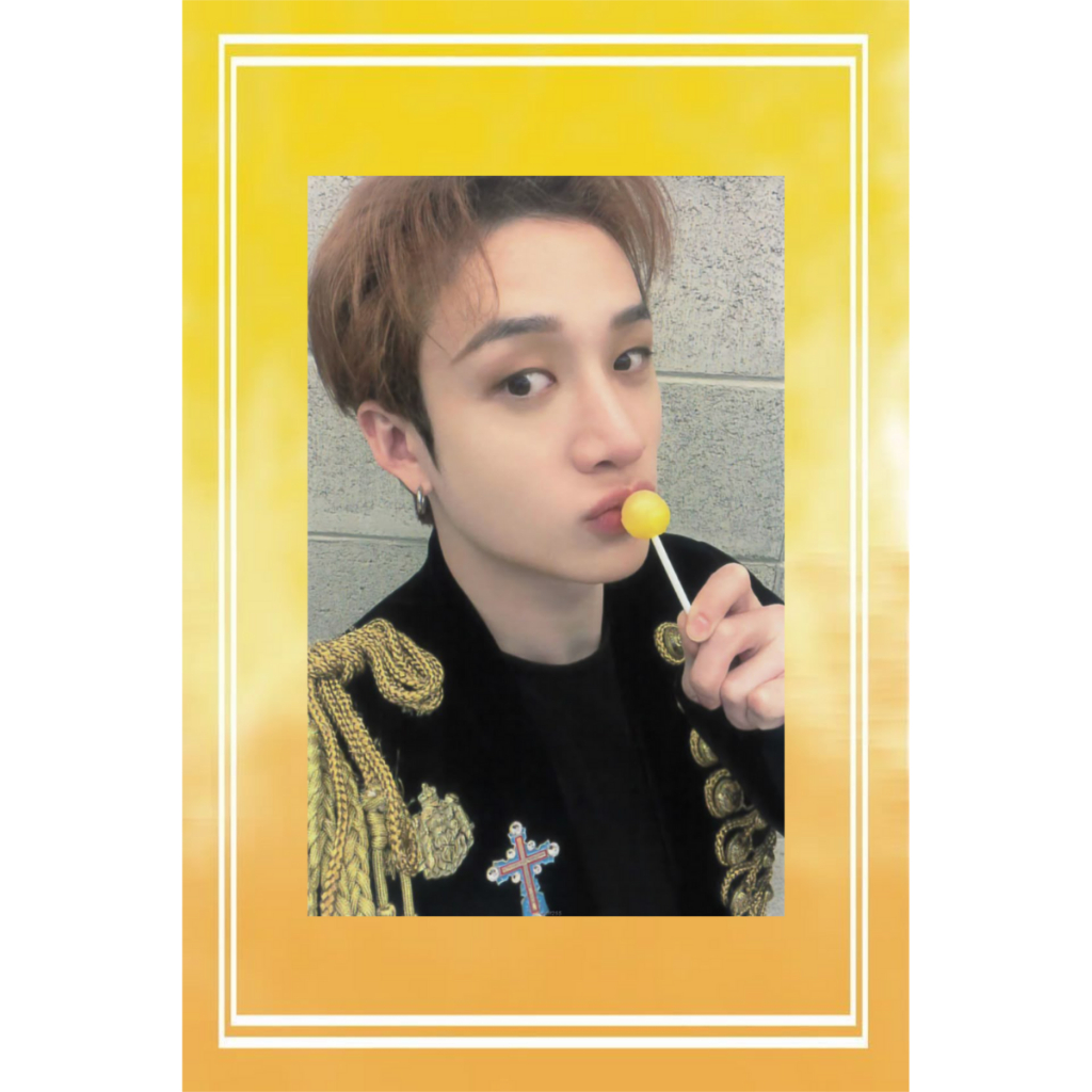 Photocard Fanmade Bang Chan Stray Kids em Oferta na Shopee
