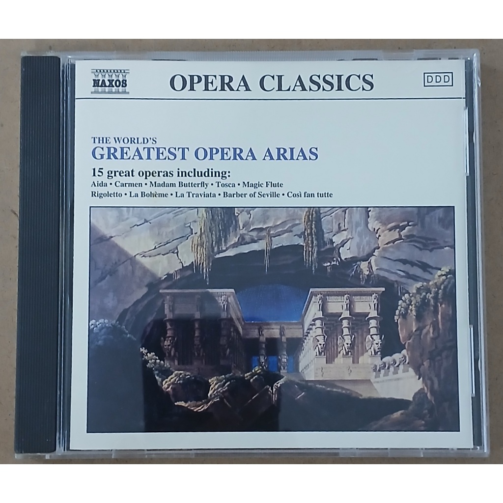 Cd - Great Opera Arias - Wagner Verdi Mozart - Naxos