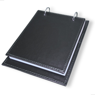 Bloco De Anotações Caderneta C/ Argolas Capa Couro Executiva em Oferta na Shopee