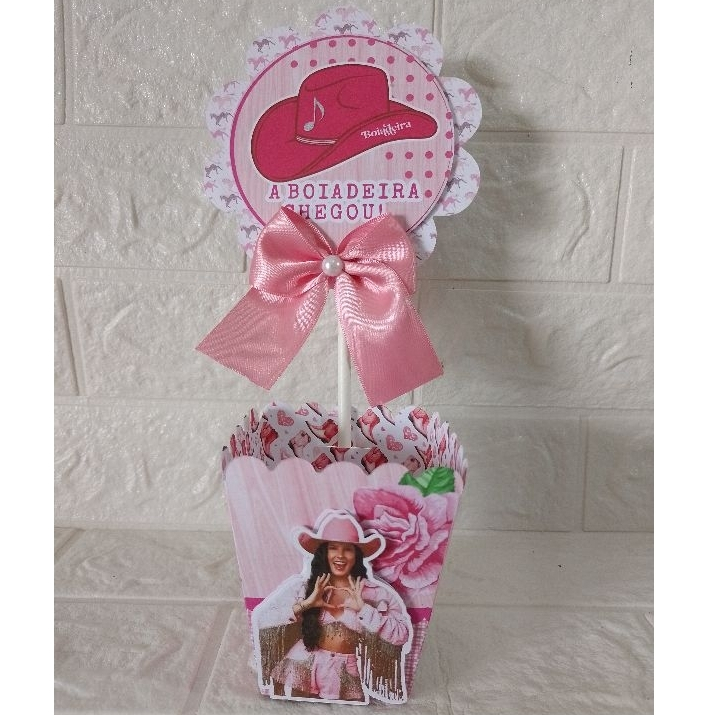 Centro de Mesa  Cachepot boiadeira Ana Castelo - Personalizados - Lembrancinhas - Festa Infantil - Aniversário