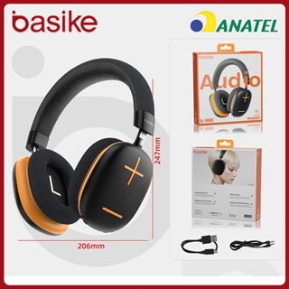 Basike headphone Bluetooth Estéreo Sem Fio 5.3 Hifi Dobrável Esporte Headset FON002 em Oferta na Shopee