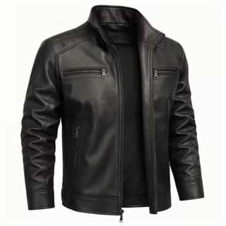 Jaqueta de Couro Masculina Casual Estilo Moderno Elegante Inverno em Oferta na Shopee