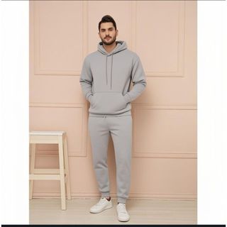 Conjunto Moletom Masculino Adulto Com Bolsos e Capuz