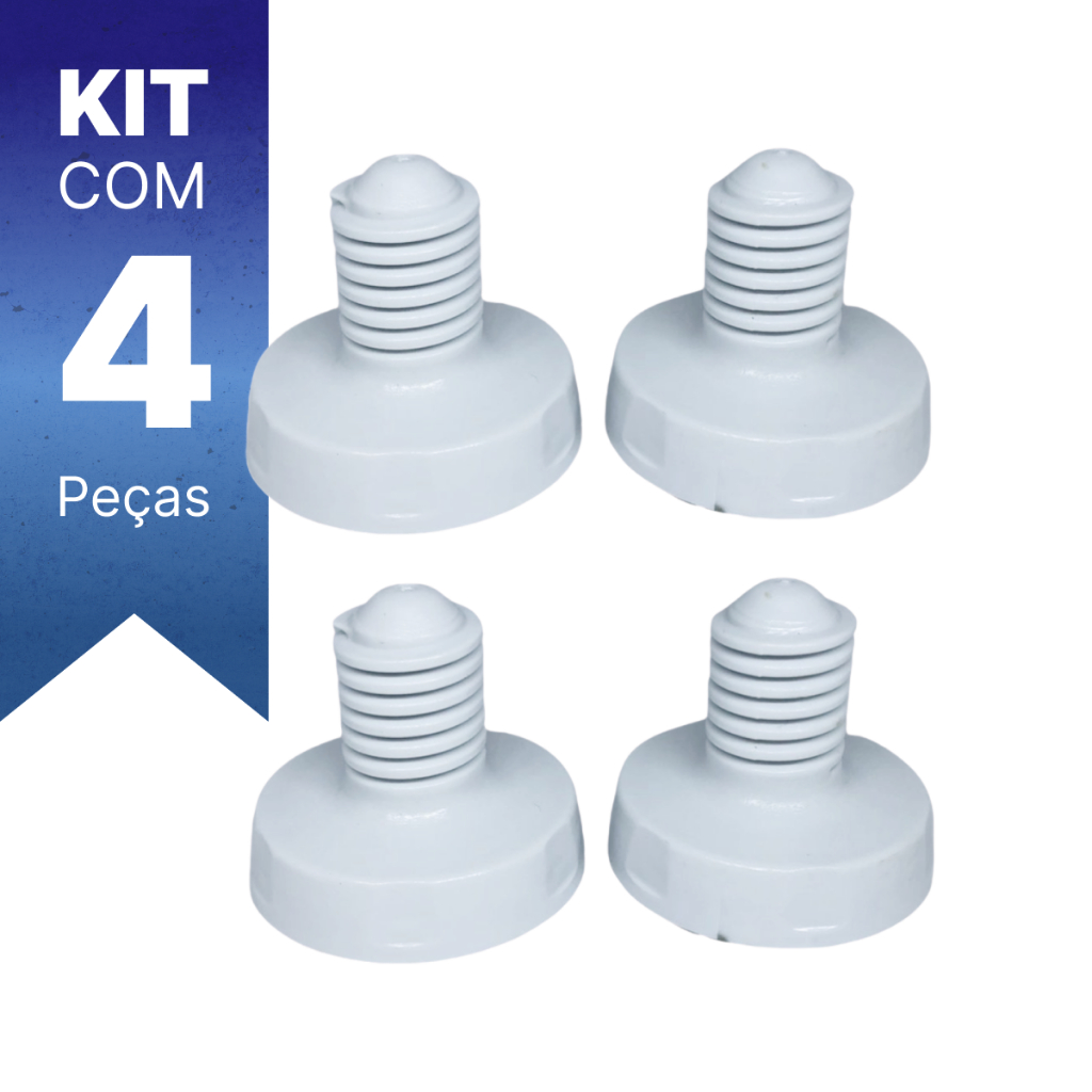 Kit 4 Pés Para Máquina Lavadora Electrolux 8KG 10KG 12KG 16KG Original