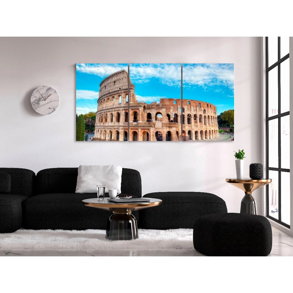 Quadro Decorativo Coliseu Roma Antiga História Império Monumento Cultura Turismo