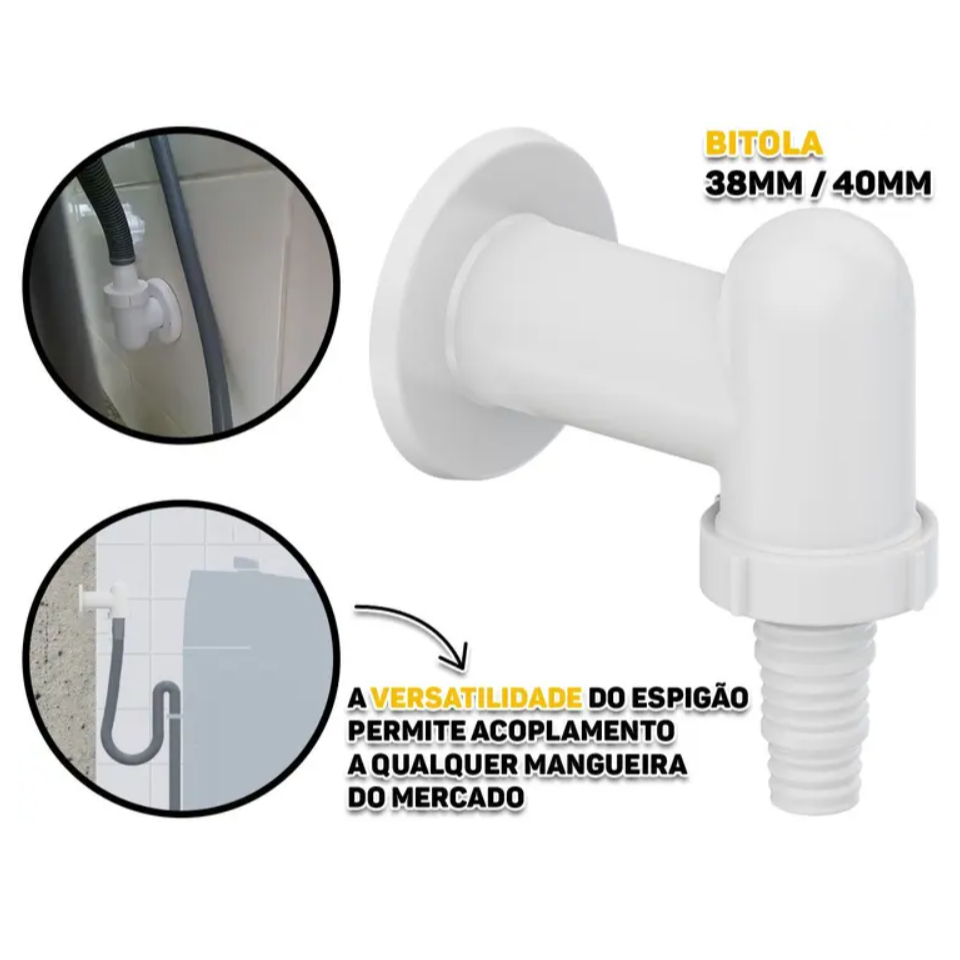 Adaptador Espigão Para Maquina Lavar Roupa Tigre - Adaptador Hidráulico