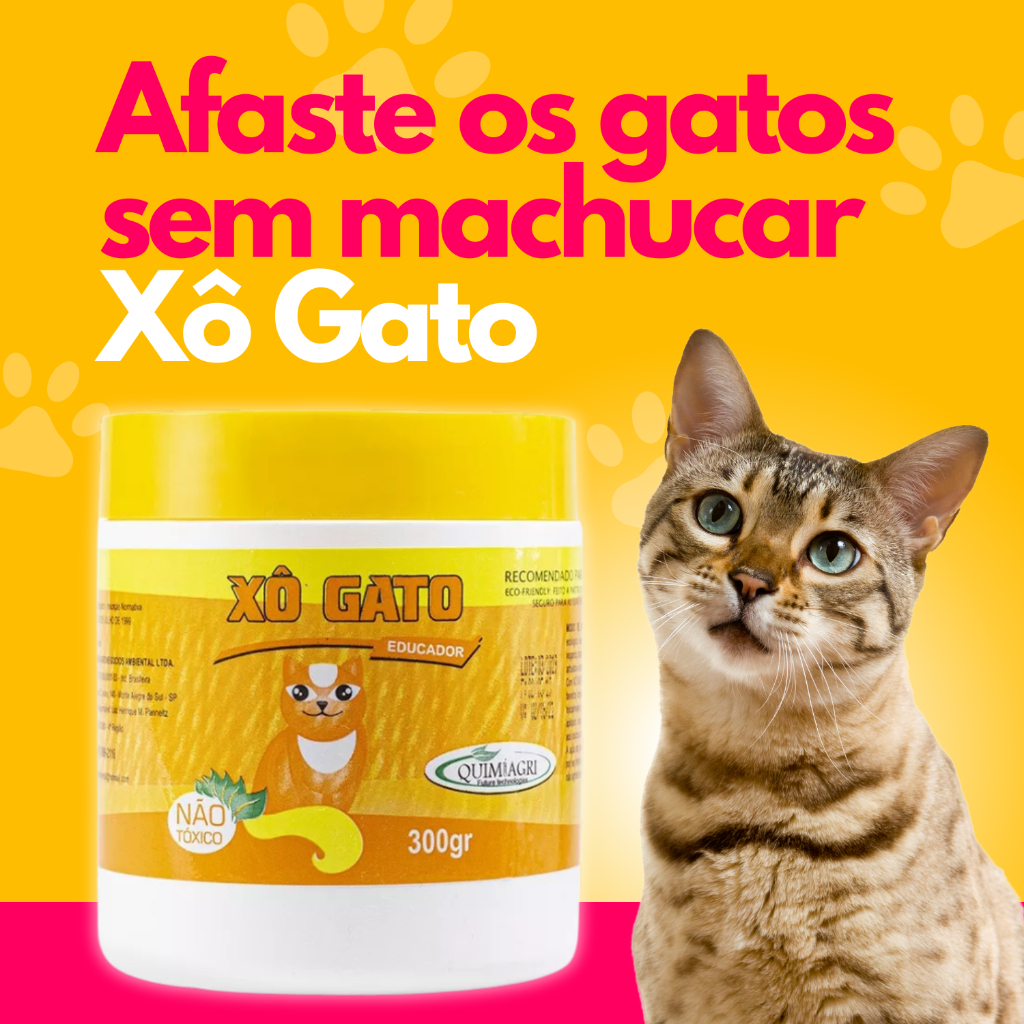 Xo Gato Granulado 300g Repelente Afasta Espanta Gatos