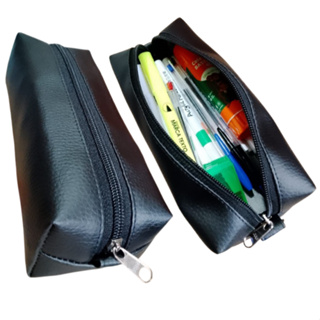 estojo escolar porta lapis em couro sintético bolsinha escolar em Oferta na Shopee