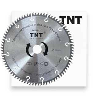Disco Lâmina Serra Circular Corta MDF e MDP 10 Polegadas 254mm 80 Dentes TNT em Oferta na Shopee